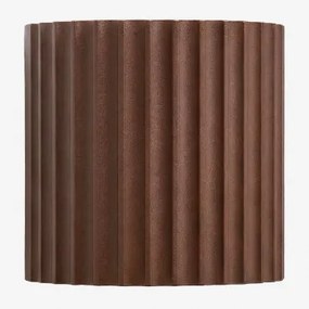 Barein Led Aluminium Wandlamp Bruin – Koffie - Sklum