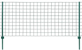 vidaXL Euro hek 20x1,5 m staal groen