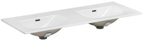 Comad Luxor Beige badmeubel 120cm met 4 deuren en dubbele wastafel wit glans