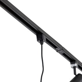 Modern railsysteem met 3 spots en 3 hanglampen zwart 1-fase - Iconic Cavalux Jeana