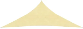 vidaXL Zonnezeil 160 g/m² 4,5x4,5x4,5 m HDPE beige