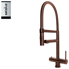 Selsiuz Inox XL kokend water kraan met single boiler copper