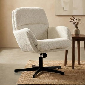 Kleine Fauteuil Beige Draaibaar