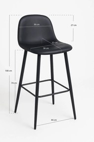 Zwarte Teok Kunstleer