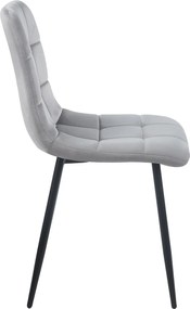 Set 4 Stuhl Fluwelen Stoelen