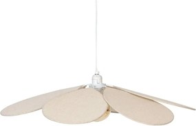 Atmosphera Naya Kinderhanglamp– Bloemvorm – Beige – diameter 72 cm – Linnen – E27 – Speels&Veilig