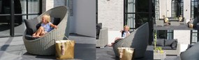 Garden Collections Cocoon Lounge Tuinstoel Wicker Taupe