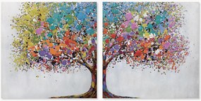 Handbeschilderd canvasdoek L'altra Metà