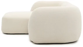 Kave Home Martina Hoekbank Ecru Organisch Design 230 Cm CL Links
