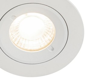 Buitenlamp Smart inbouwspot wit rond IP44 incl. Wifi GU10 50mm - Xena Modern GU10 Buitenverlichting Lamp