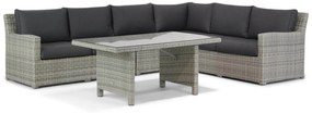 Dining Loungeset 6 personen Wicker Grijs Garden Collections Giardino/Napoli
