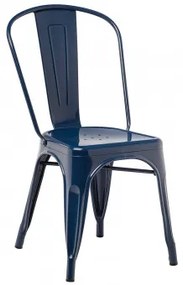 Set van 4 stapelbare LIX-stoelen Marine blauw - Sklum