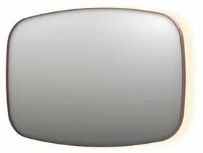 INK SP30 spiegel - 120x4x80cm contour in stalen kader incl indir LED - verwarming - color changing - dimbaar en schakelaar - geborsteld koper 8409764