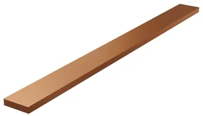 Brauer los multifunctioneel tegelinlegrooster 70cm geborsteld koper PVD