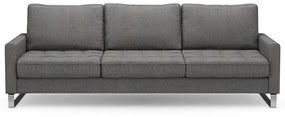 Rivièra Maison - West Houston Sofa 3,5 Seater, oxford weave, classic charcoal - Kleur: zwart