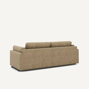 Hoekbank in stonewashed fluweel, CÉSAR