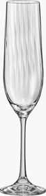 Kristallen champagneglazen Optic, 12-delig
