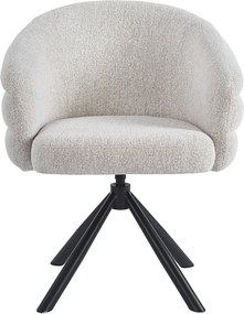 Moderne Draaibare Eetkamerstoel Beige