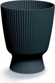 Prosperplast Milly Round Bloempot - Antraciet -Ø 22 cm - 26 cm hoog