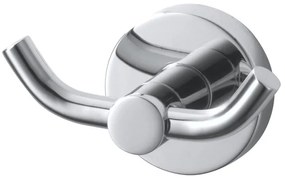 Haceka Kosmos Handdoekhaak - rond - dubbel - chroom 1208540