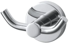 Haceka Kosmos Handdoekhaak - rond - dubbel - chroom 1208540