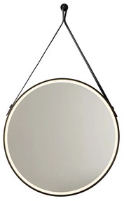 Moderne badkamerspiegel zwart incl. LED en touch dimmer - Pien