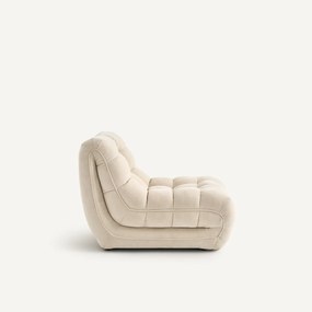 Modulaire gecapitonneerde fauteuil, fluweel, JUD