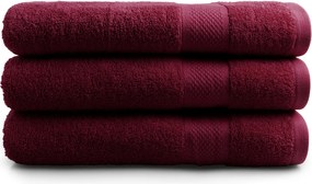 Handdoek Hotel Collectie - 70x140 - 3 stuks - bordeaux
