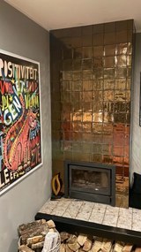 Wandtegel 13x13 Cm Handvorm Martini Goud RBT42