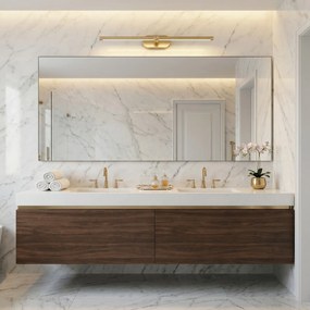 Badkamer LED-wandlamp APP1893-1W 60 cm BRUSH GOLD