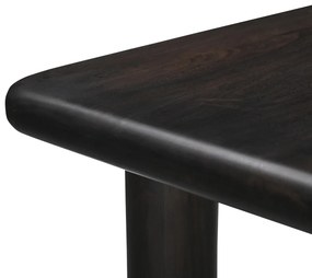 Walnoot Eettafel Met Ronde Poten 200 Cm - 200 X 100cm.