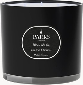 Handgemaakte 3-lonts geurkaars Black Magic (grapefruit, mandarijn & witte muskus)