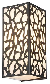 Moderne buiten wandlamp zwart IP44 - Nicole