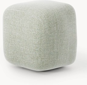 Hoge bouclé poef Wolke