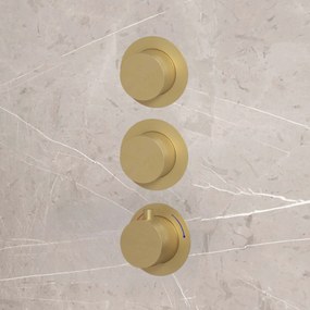 Best Design High End Nancy complete 2-wegs inbouwthermostaat goud mat