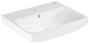 Grohe Euro Weramic Wastafel - vrijhangend - 55x44cm - met kraangat - met overloop - exclusief wandbevestiging - alpine wit 102430sh00