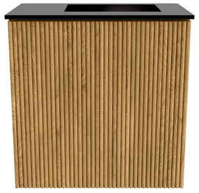 Mondiaz Joya 40cm toiletmeubel oak met wastafel faye rechts zonder kraangat urban
