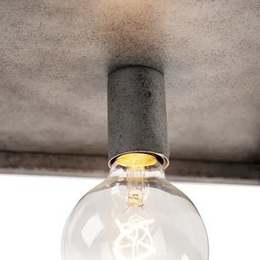 Moderne plafondlamp antiek zilver - Big Cage Modern E27 kubus / vierkant Binnenverlichting Lamp
