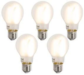 Set van 5 Smart E27 dimbare LED lampen A60 mat 7W 806 lm 2700-6500K