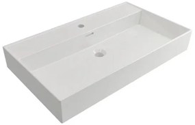 Plieger Kansas badmeubel 80cm met mat witte wastafel en kraangat beach eiken