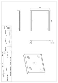 Comad Nova Oak badkamerspiegel 60cm eiken