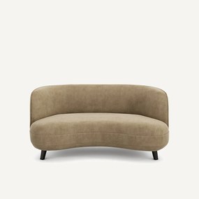 Sofa XS, 3 zits, in stonewashed fluweel, ROSEBURY, ontwerp Emmanuel Gallina