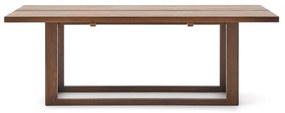 Kave Home Sashi Japandi Design Eettafel Donker Teak Hout - 220 X 100cm.