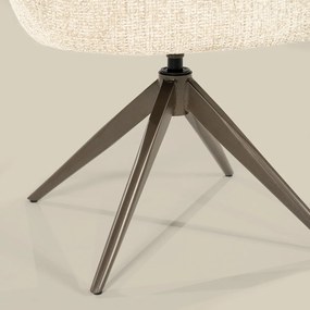 Eleonora Alissa Ronde Eetkamerstoel Beige