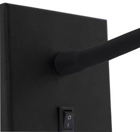 Moderne flexibele wandlamp zwart LED - Flex