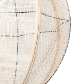 Oosterse hanglamp bruin stof 46 cm - Rob