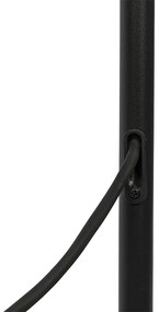 Buiten vloerlamp zwart met witte kap IP65 25 cm - Virginia