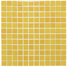 The Mosaic Factory Barcelona vierkante mozaïek tegels 30x30 flamed yellow