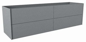 Mondiaz TENCE wastafelonderkast - 170x45x50cm - 4 lades - uitsparing links - push to open - softclose - Plata M37133Plata