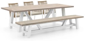 Manifesto Rivola/Bresimo 260cm dining tuinset met bank 5-delig